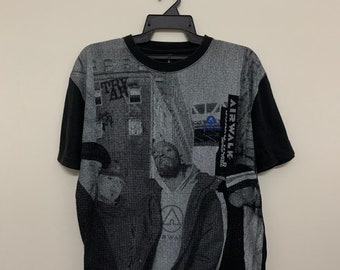 Camisa vintage con estampado Airwalk/Moda urbana/Camiseta de skate/Camiseta de skate antigua/Talla L