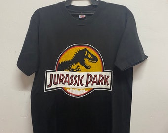 Vintage 90er Jahre Jurassic Park Dinasour World Movie Tee