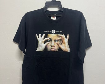 Camisetas vintage de Marillion Marbles, banda neo británica post punk de los 90/ Camisetas vintage de banda/ Camiseta rock/ Talla L