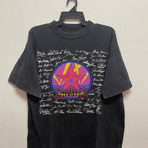 Vintage 90’s Hollywood Hall Of Fame Tee/ Vintage Band T-Shirts / Rock Tee/ Size L