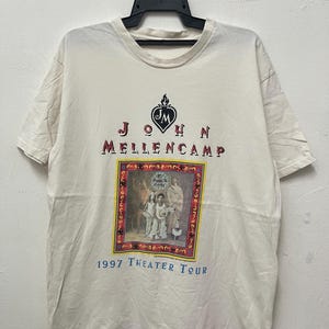Vintage 90’s John Mellencamp Theater Tour Band Tee / Vintage Band Tee / Rock Tee/ Size L
