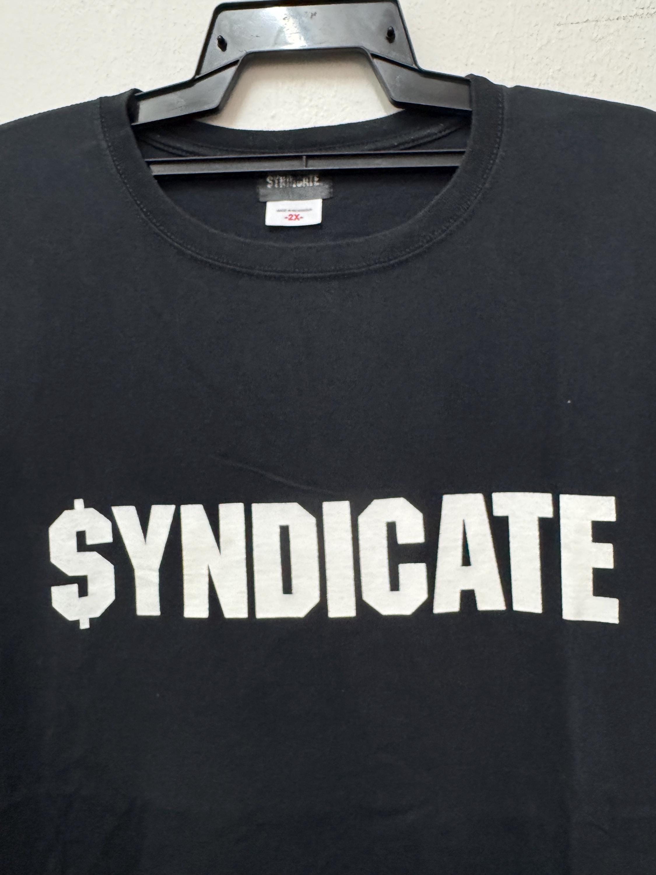 Vintage 90's Rhyme Syndicate Ice T Hip Hop Group Rap Tees/vintage
