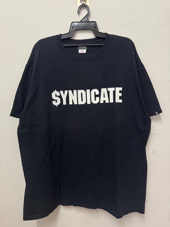 Vintage 90's Rhyme Syndicate Ice T Hip Hop Group Rap Tees/vintage