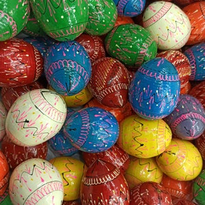 Discount 20 Easter Eggs Set Easter tree decor Discount Painted Wooden Eggs Ukraine Pysanka Easter gift Eggs Multicolored Unique Decor Easter