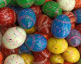 Descuento 20 Huevos de Pascua Set Decoración del árbol de Pascua Descuento Huevos de madera pintados Ucrania Pysanka Regalo de Pascua Huevos Multicolor Decoración única Pascua