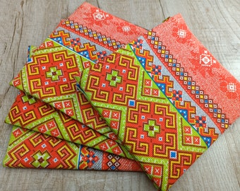 Kitchen napkins Colorful kitchen towels Dish Towel Absorbent Mixed Set Ukrainian pattern Folk ornament Ukraine national pattern organic gift