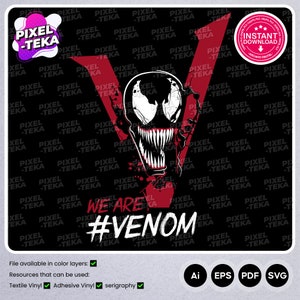Venom Digitaler Sofort-Download | Ai, Eps, PDF, Png