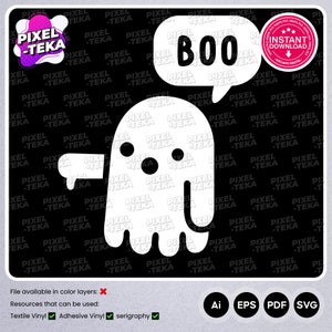 Boo Digital Instant Download | Ai, EPD, SVG, PDF