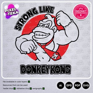 Strong Like Cutting File | SVG, DXF, STUDIO3, PNG