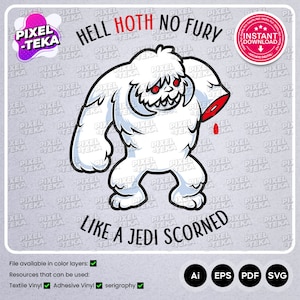 Wampa Digital Instant Download | Ai, Eps, PDF, Png