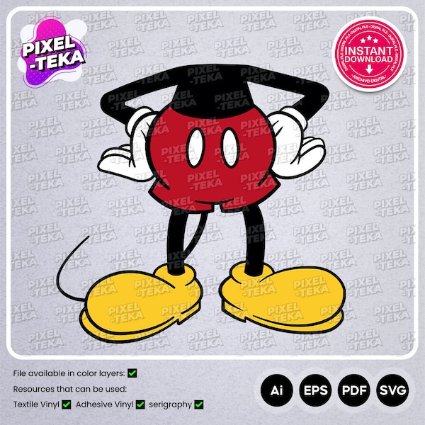 Mickey Body Svg - Etsy