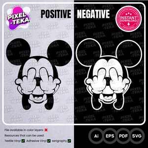 Mickey F*%#&ng Digital Instant Download | Ai, EPD, SVG, PDF