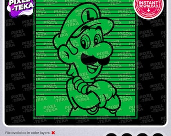 Luigi digitale onmiddellijke download | Ai, Eps, PDF, Png