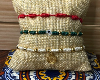 Pulsera evil eye 7 nudos, pulsera de nudo, pulsera de nudo rojo, pulsera de mal de ojo, pulsera de buena suerte, regalo para él, regalo para ella, regalo para ella, regalo