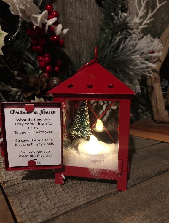 Download Free Mini Christmas In Heaven Lantern Memorial Lantern Etsy SVG DXF Cut File