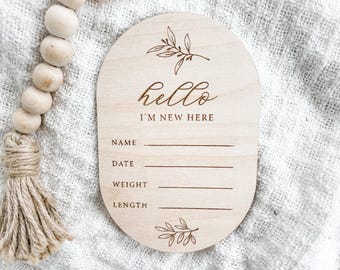 Birth Announcement Sign, Baby Name Sign for Hospital, Baby Announcement Sign, Baby Name Sign, Birth Stats Sign, Hospital Name Sign