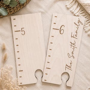 Family Growth Chart, Kids Growth Chart, Height Chart Ruler, Baby Shower Gift, Wood Growth Chart, Kids Wall Ruler, Growth Height Chart image 5