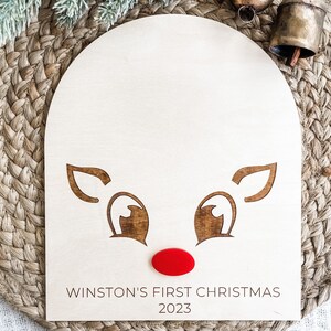 Reindeer Baby Handprint Art, Babys First Christmas, My First Christmas, Christmas Keepsake, Baby Keepsake, Christmas Craft, DIY Craft image 2