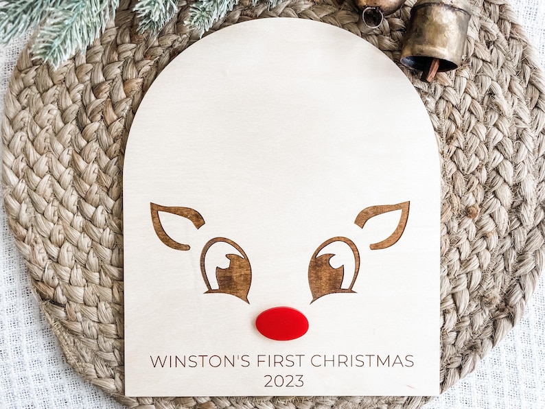 Reindeer Baby Handprint Art, Babys First Christmas, My First Christmas, Christmas Keepsake, Baby Keepsake, Christmas Craft, DIY Craft image 2
