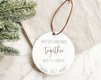 First Christmas Ornament, Couples Christmas Ornament, Keepsake Ornament, Our First Christmas Ornament, New Couple Gift