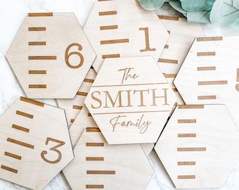 Tabla de crecimiento infantil personalizada, tabla de crecimiento para niños, regla de madera, tabla de crecimiento infantil, tabla de crecimiento familiar, regalo para baby shower