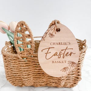 Easter Basket Name Tag, Personalized Easter Tag, Easter Basket Tags, Easter Gift Tag, Personalized Gift Tag