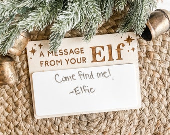 Elf on the Shelf Sign, Elf on the Shelf, Accessories, Elf Message Board, Elf Photo Prop, Kids Christmas Activity, Elf on the Shelf Letter