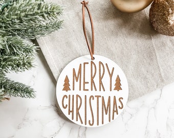 Merry Christmas Ornament, Keepsake Ornament, Christmas Tree Decorations, Holiday Decor, Christmas Decor