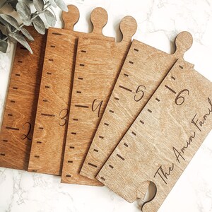 Family Growth Chart, Kids Growth Chart, Height Chart Ruler, Baby Shower Gift, Wood Growth Chart, Kids Wall Ruler, Growth Height Chart image 6