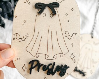 Halloween Name Tags, Personalized Trick or Treat Bag Name Tag, Halloween Basket Tag, Boo Basket Name Tags, Halloween Decor, Halloween Tags