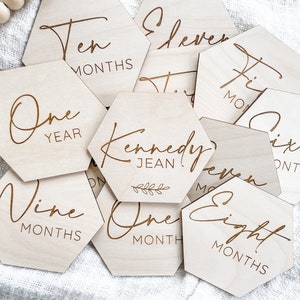 Baby Monthly Milestone Markers, Baby Photo Prop, Baby Birth Stats, Baby Shower Gift, Newborn Photo Prop, Baby Announcement