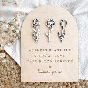 Mothers Day Gifts, Mothers Day Sign, Gifts for Mom, Mothers Day Floral Sign, Mothers Day Flower Sign, Grandma Gift, Mama Gift,