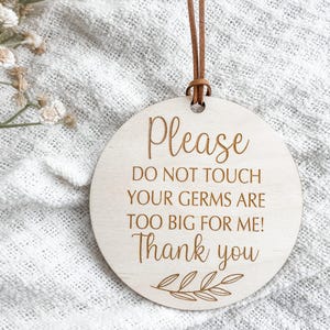 Do Not Touch Baby Car Seat Tag, Baby Shower Gift, New Parents Gifts, Stroller Tag