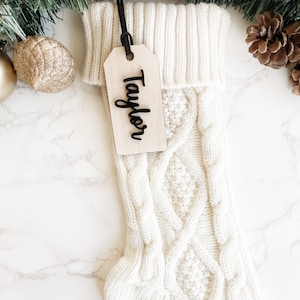 Personalized Stocking Tags, Stocking Name Tags, Christmas Stocking Tags, Personalized Gift Tags, Wood Name Tags, Christmas Decor