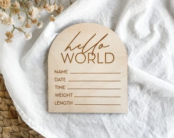 Birth Stats Keepsake, Birth Stats Sign, Baby Name Sign for Hospital, Birth Announcement, Baby Announcement Sign, Baby Name Sign