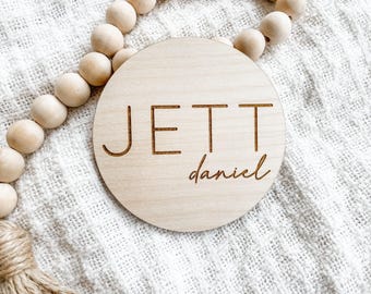 Newborn Name Sign, Baby Name Sign, Birth Announcement Sign, Baby Name Announcement, Hospital Name Sign
