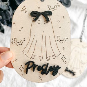 Halloween Name Tags, Personalized Trick or Treat Bag Name Tag, Halloween Basket Tag, Boo Basket Name Tags, Halloween Decor, Halloween Tags