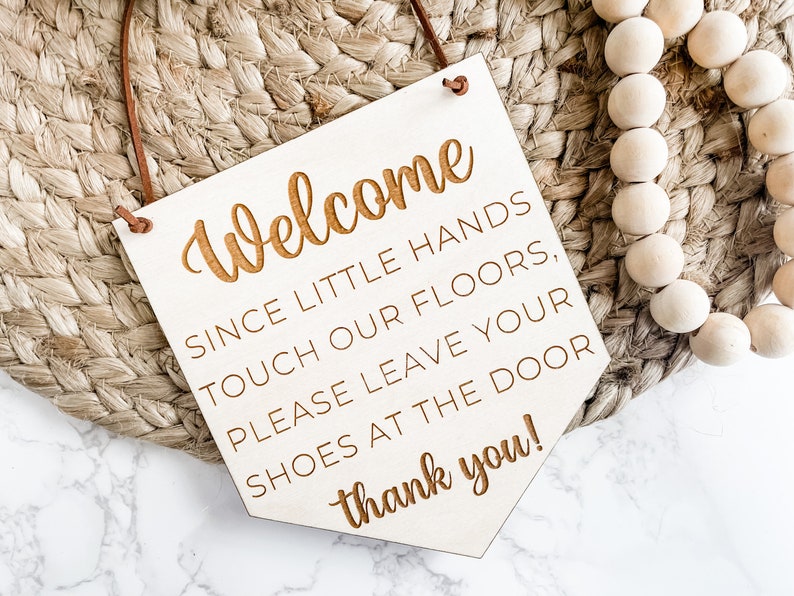 Remove Shoes Sign, No Shoes Sign, Front Door Sign, Shoes Off Sign, Baby Shower Gift image 5