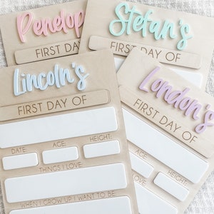 Back to School Sign, First Day of School Sign, Last Day of School Sign, Back to School Photo Prop, Custom School Board, School Board Sign