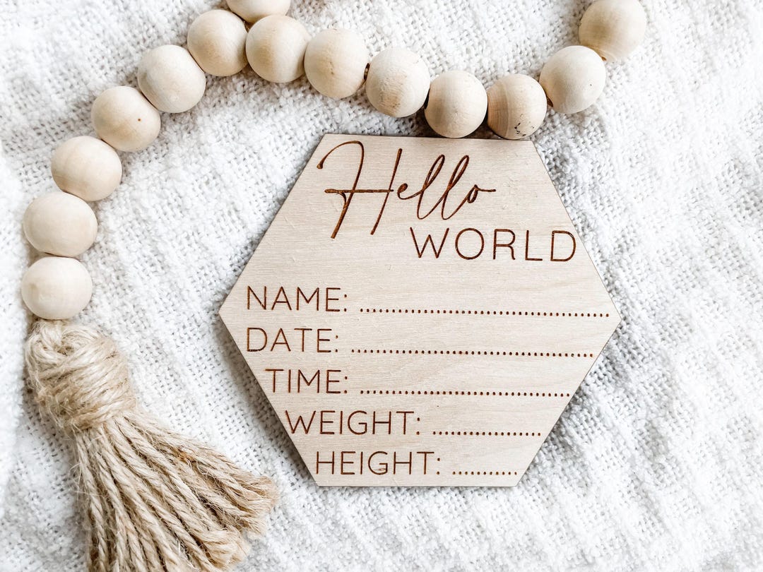 Personalized Baby Birth Stats Sign, Birth Announcement Sign, Baby ...