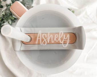Stanley Name Plate, Stanley Topper, Stanley Cup Accessories, Personalized Stanley Cup, Tumbler Name Plate, Tumbler Name Tag, 40 oz, 30 oz