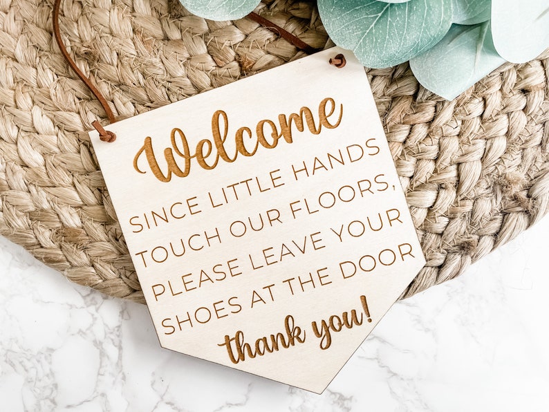 Remove Shoes Sign, No Shoes Sign, Front Door Sign, Shoes Off Sign, Baby Shower Gift image 4