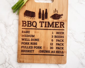 Fathers Day BBQ Gift, Grill Master Cutting Board, Grill Master Gift, BBQ Gift for Dad, BBQ Cutting Board, Fathers Day bbq Gift