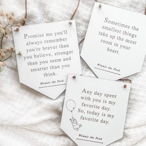 Winnie the Pooh Pooh Nursery Sign, Pooh Nursery Decor, Pooh Baby Shower, Winnie the Pooh Decor, New Baby Gift, Neutral Nursery Decor
