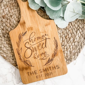 Personalized Housewarming Gift, Custom Cutting Board, New Home Gift, First Home Gift, Realtor Gift