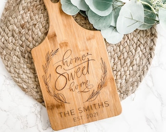 Personalized Housewarming Gift, Custom Cutting Board, New Home Gift, First Home Gift, Realtor Gift