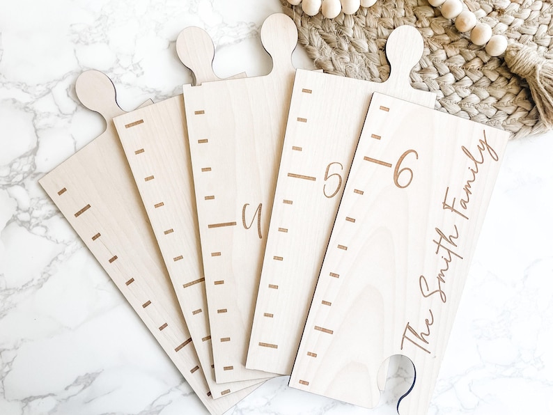 Family Growth Chart, Kids Growth Chart, Height Chart Ruler, Baby Shower Gift, Wood Growth Chart, Kids Wall Ruler, Growth Height Chart image 8