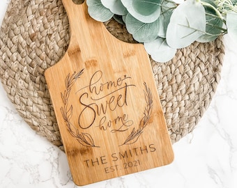 Personalized Housewarming Gift, Custom Cutting Board, New Home Gift, First Home Gift, Realtor Gift