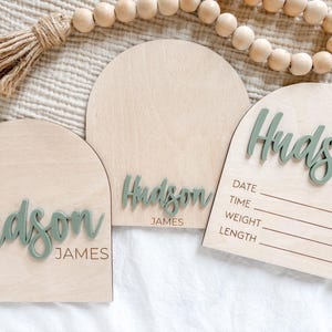 Custom Hospital Birth Announcement Sign, Baby Name Sign for Hospital, Personalized Baby Name Sign, Baby Birth Sign, Baby Announcement Sign