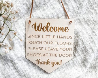 Remove Shoes Sign, No Shoes Sign, Front Door Sign, Shoes Off Sign, Baby Shower Gift